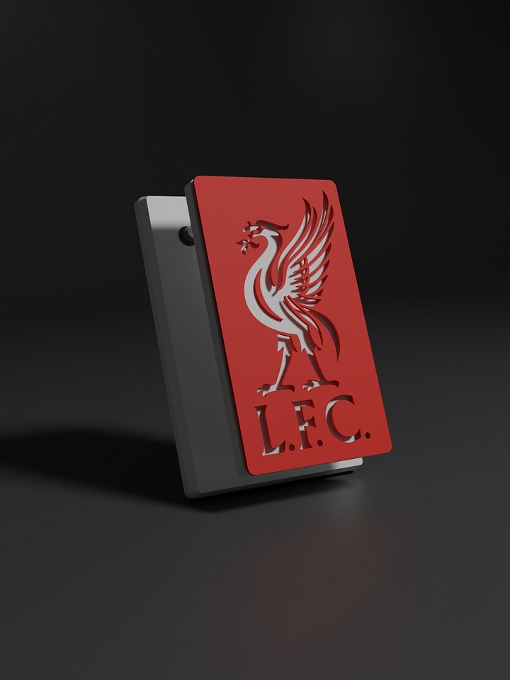 Liverpool FC 3D Printed Floating Logo Sign (Digital File Only) product image (1)