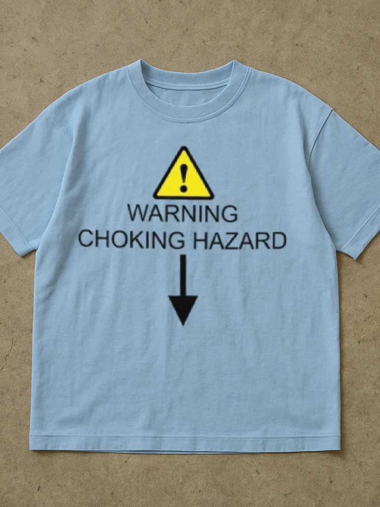 Warning Choking Hazard Shirt product image (2)