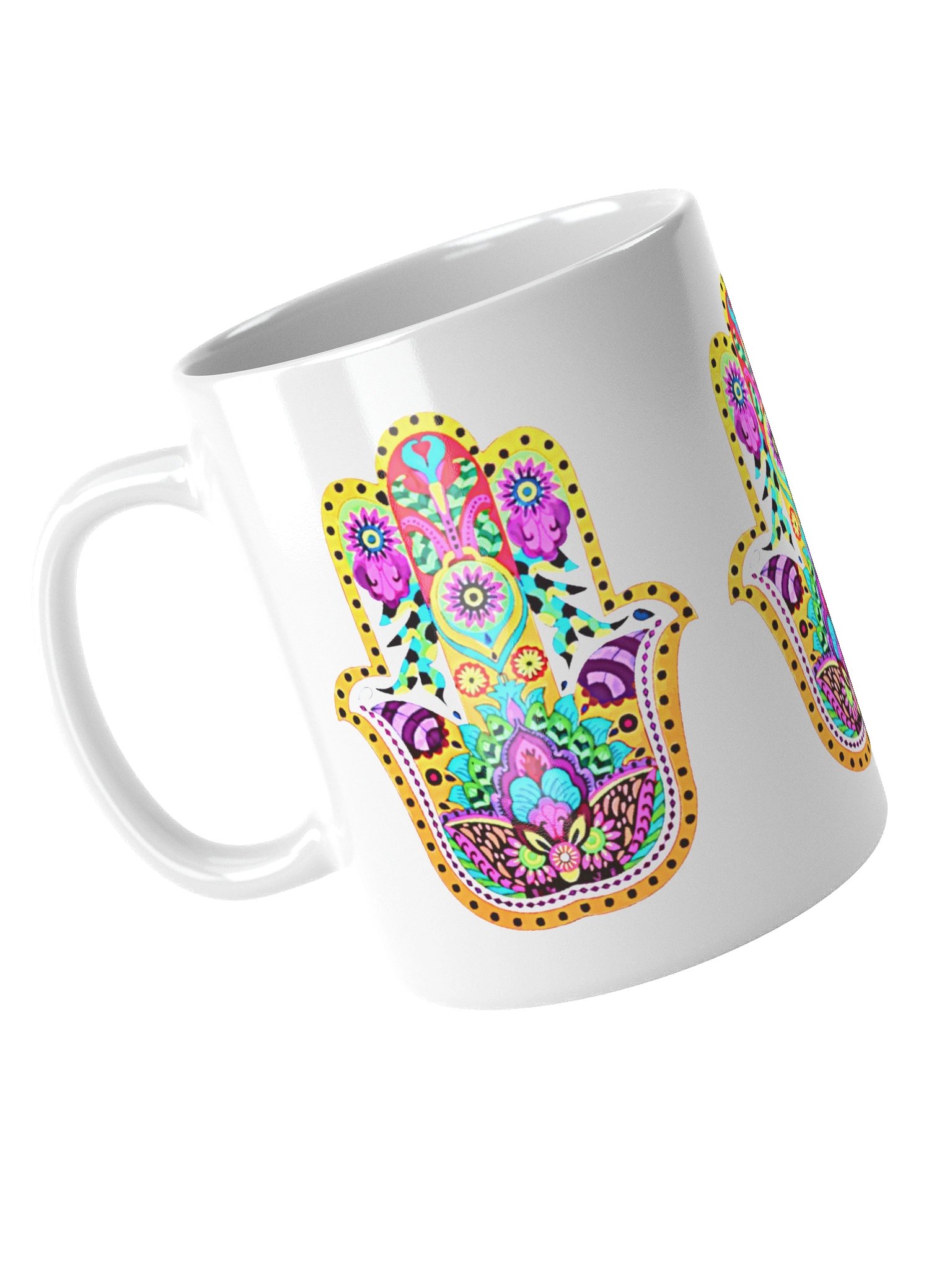 Radiant Hamsa Bloom - Mug product image (5)