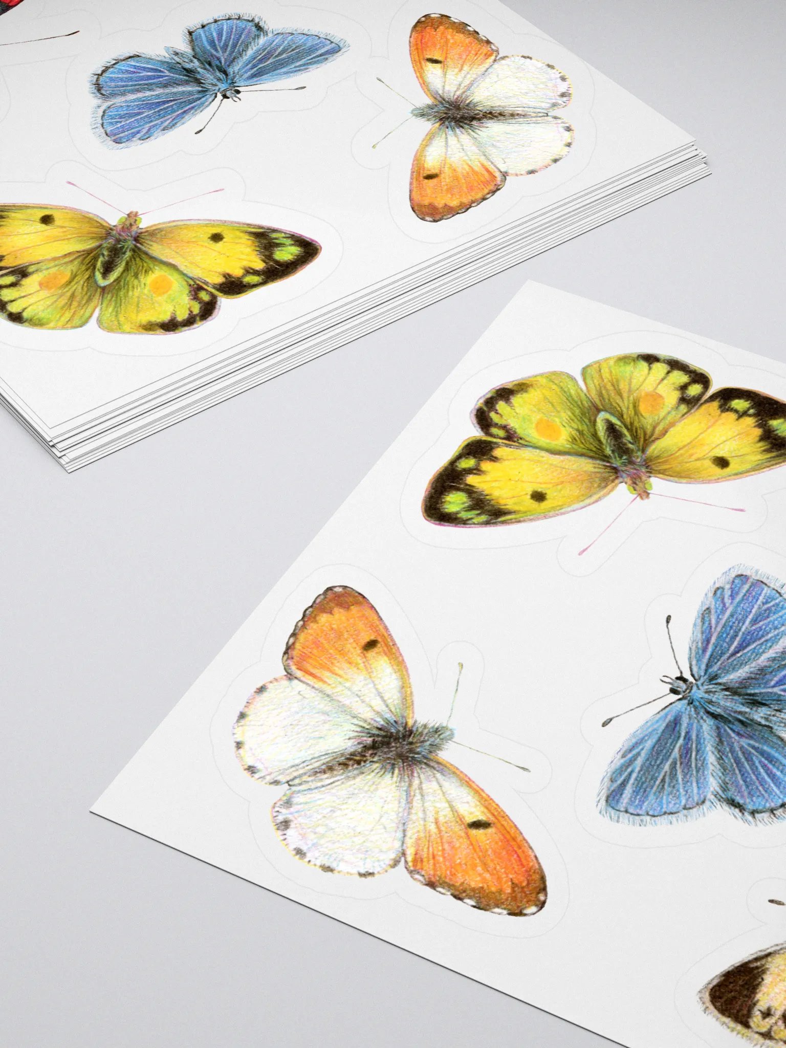 Small cottage butterflies stickers product image (1)