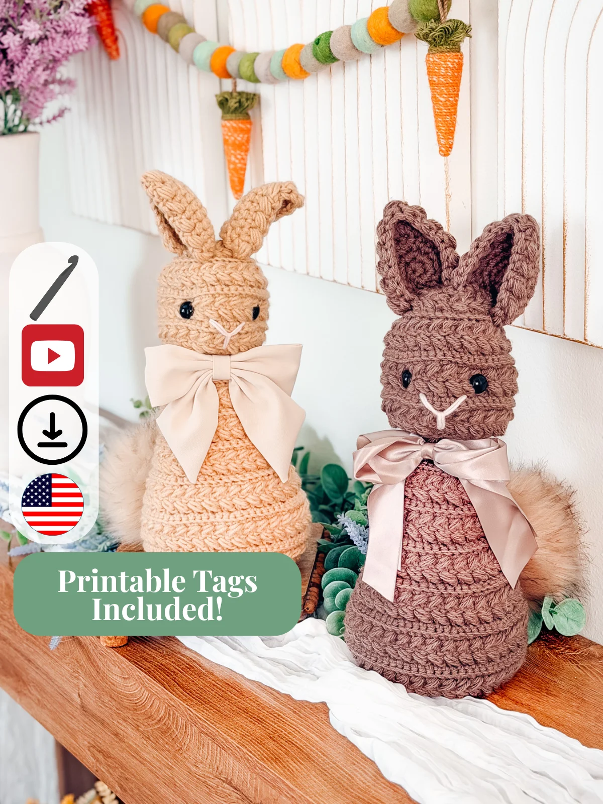 Wheat Stitch™ Crochet Bunny product image (1)