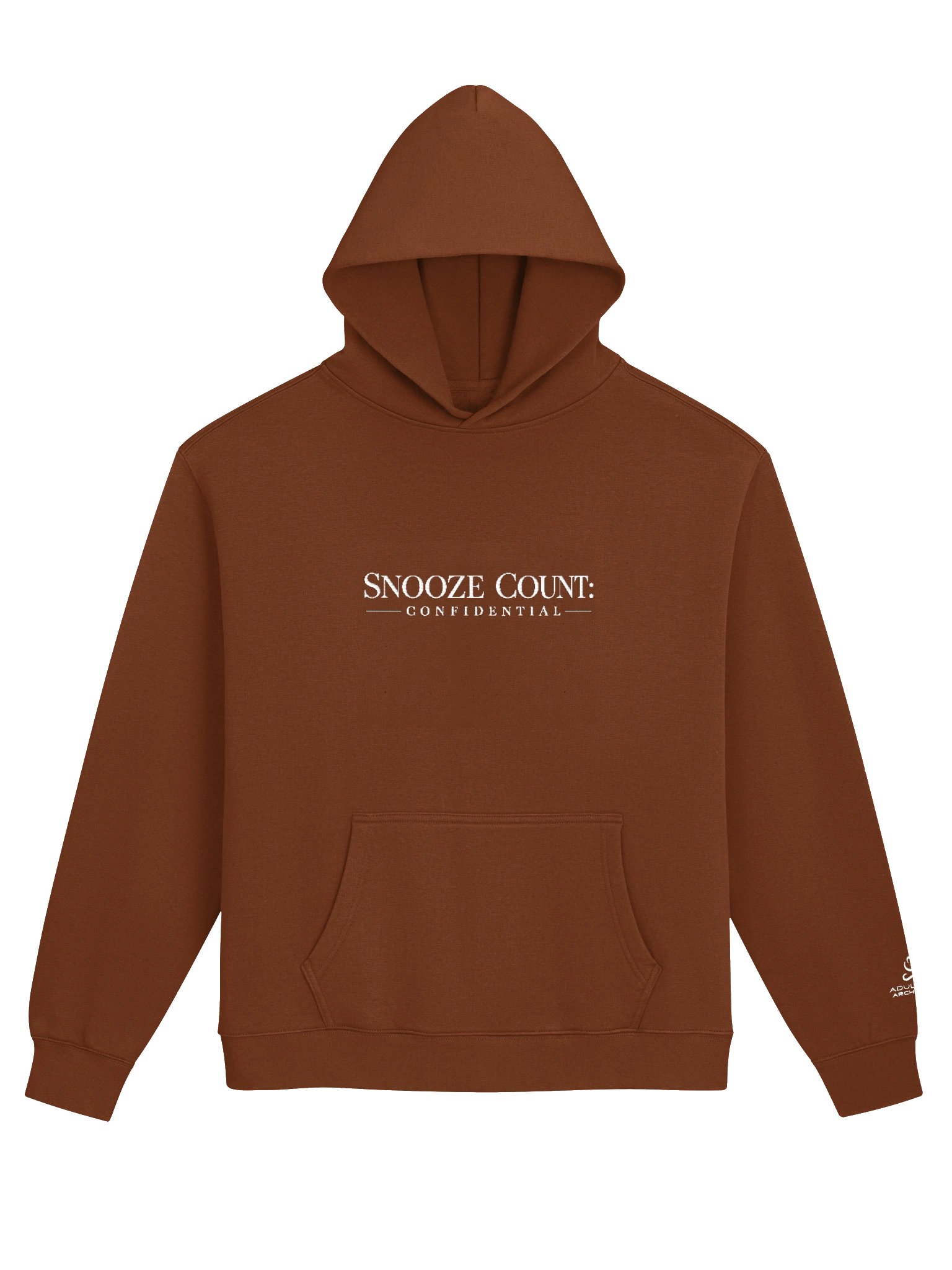 “Snooze Count: Confidential” — Unisex Premium Relaxed Hoodie product image (2)