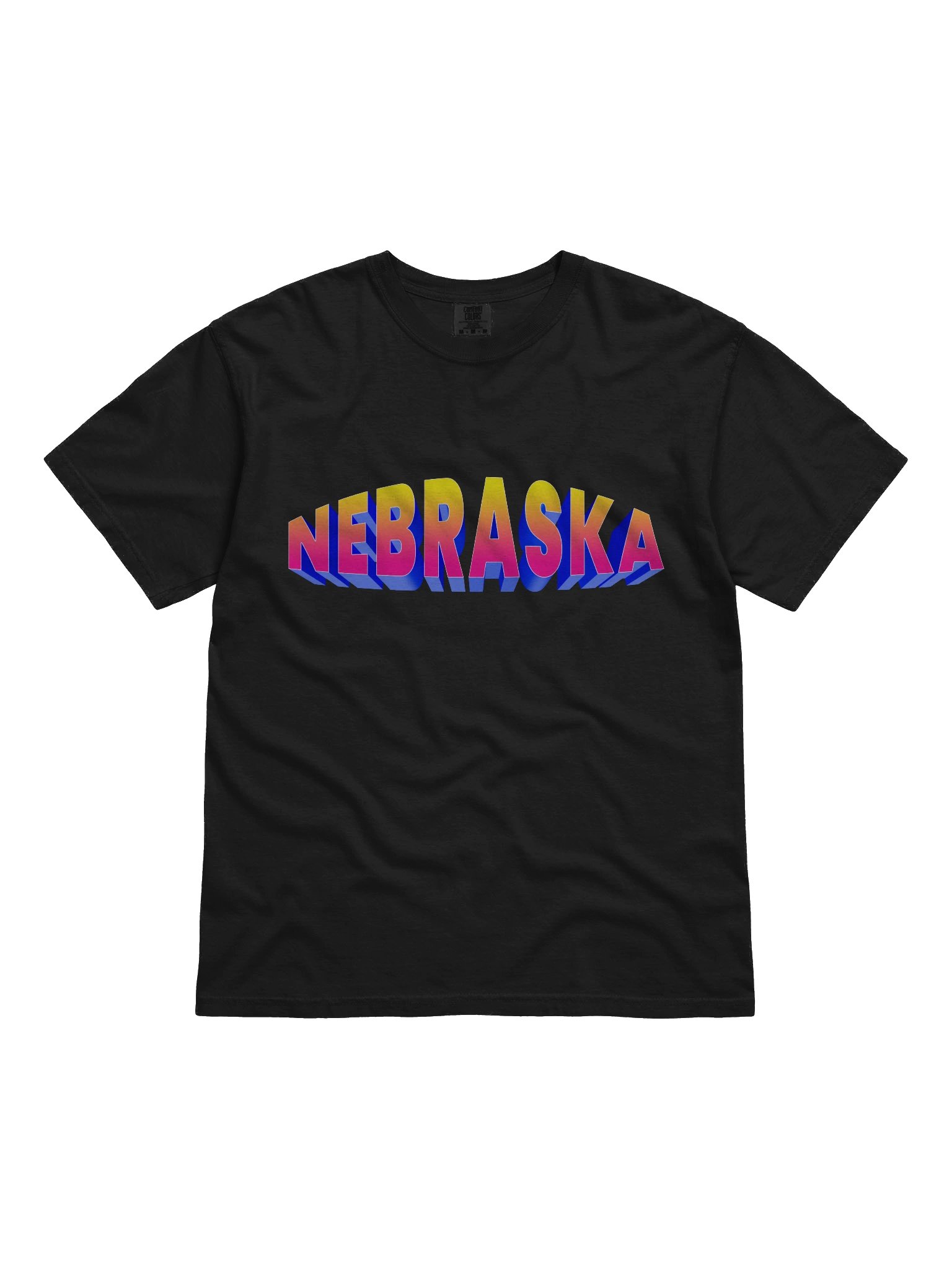 NEBRASKA 3D Gradient Comfort Colors Tee product image (1)