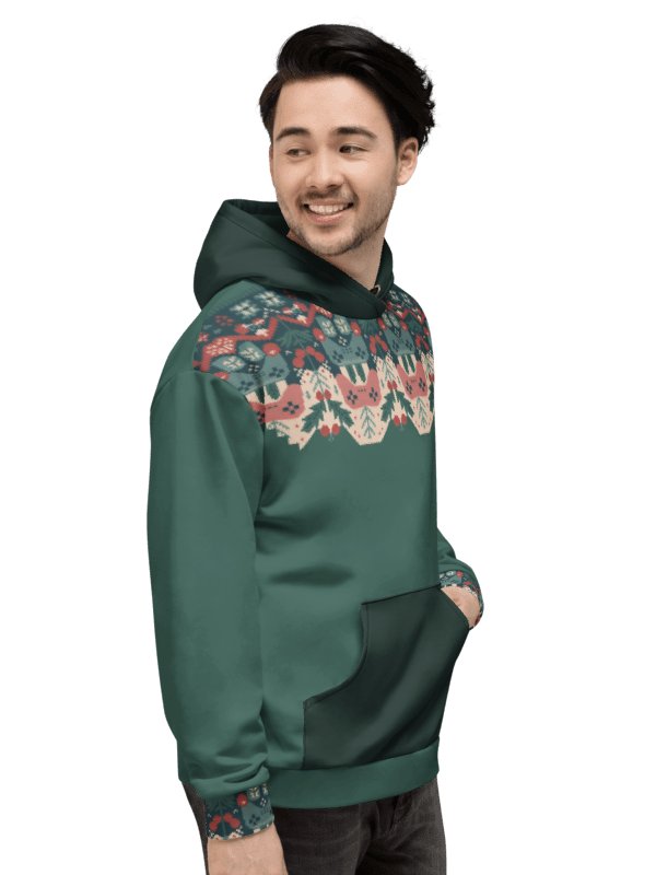 Retro Console Gamer Hoodie – Christmas Folkart Edition product image (8)