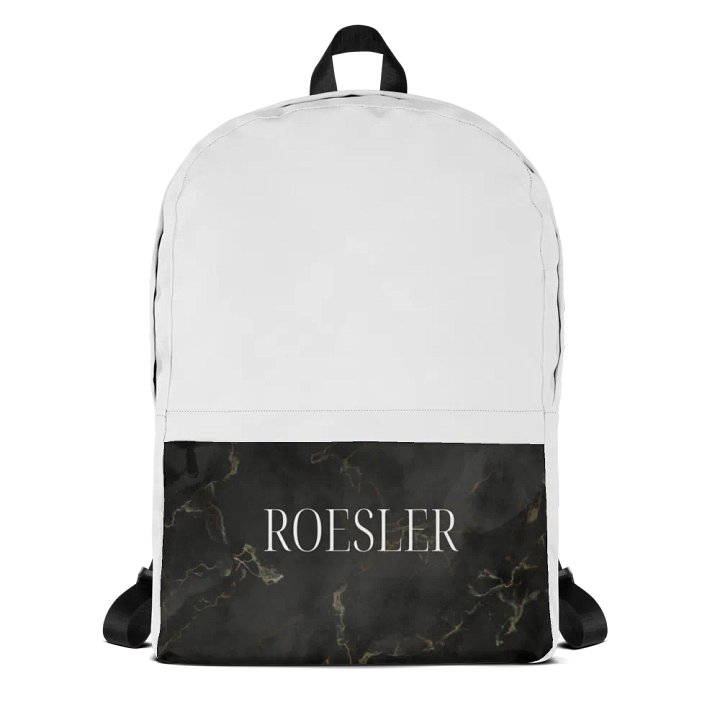 Marble Elegance All-Over Print Backpack product image (1)