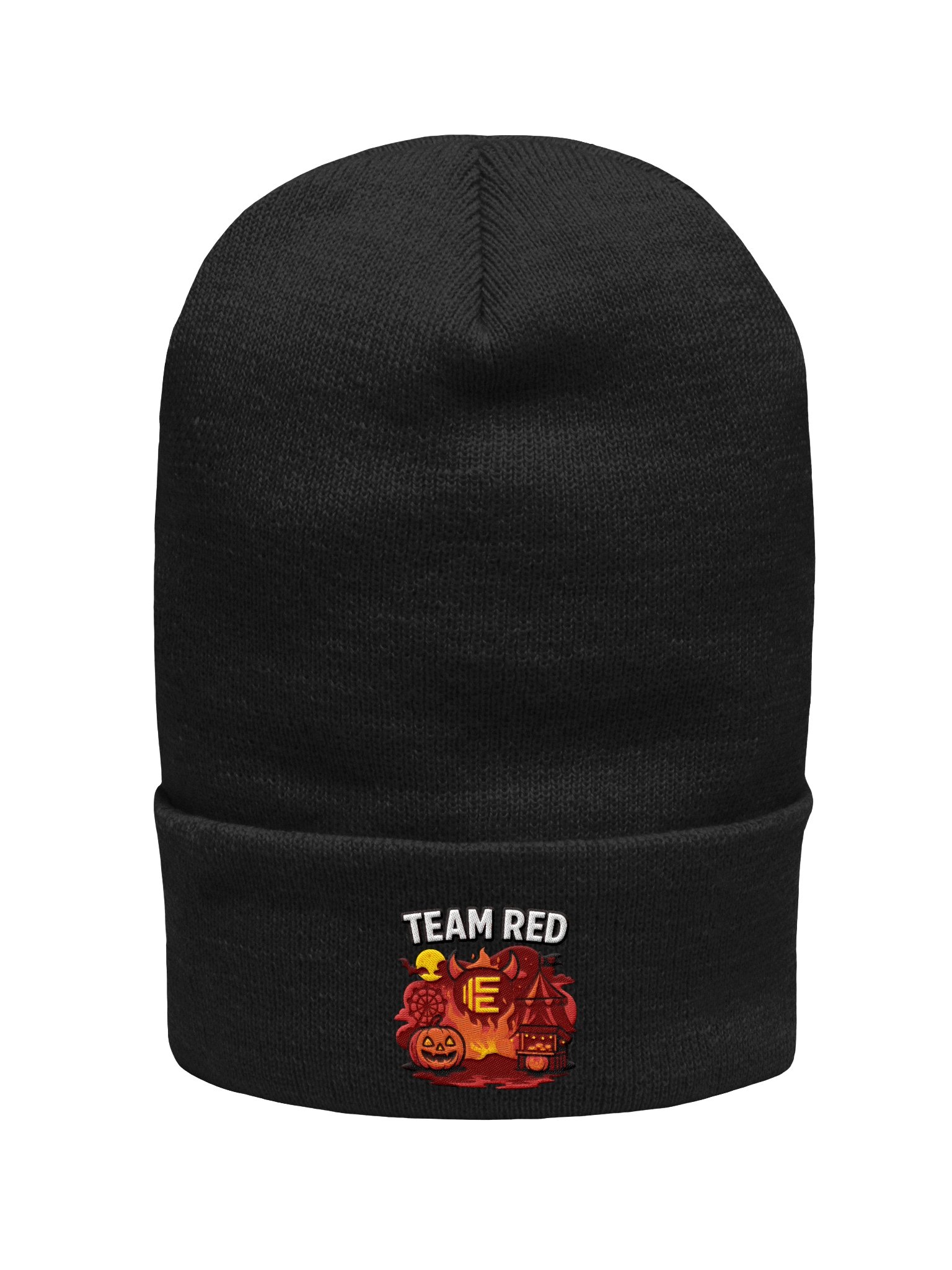 Team Red Embroidered Beanie product image (8)