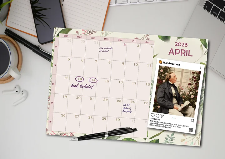 Monthly calendar 2026 (printable pdf) - Sunday start product image (2)