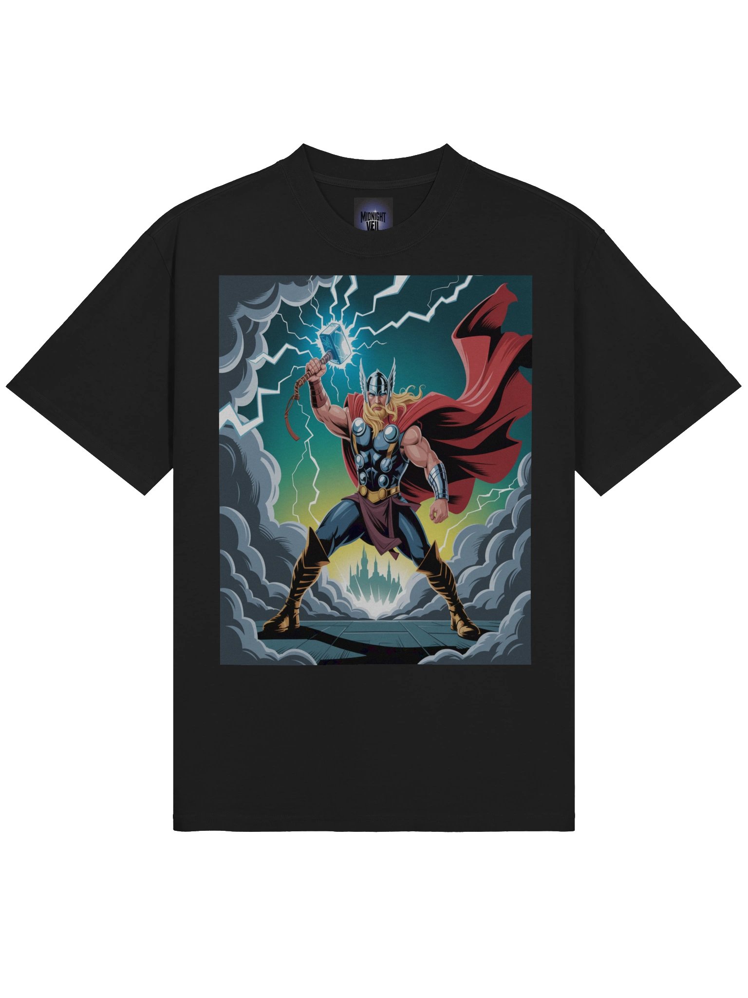 Thor Thunderlord's Stand Oversized Faded T-Shirt product image (5)