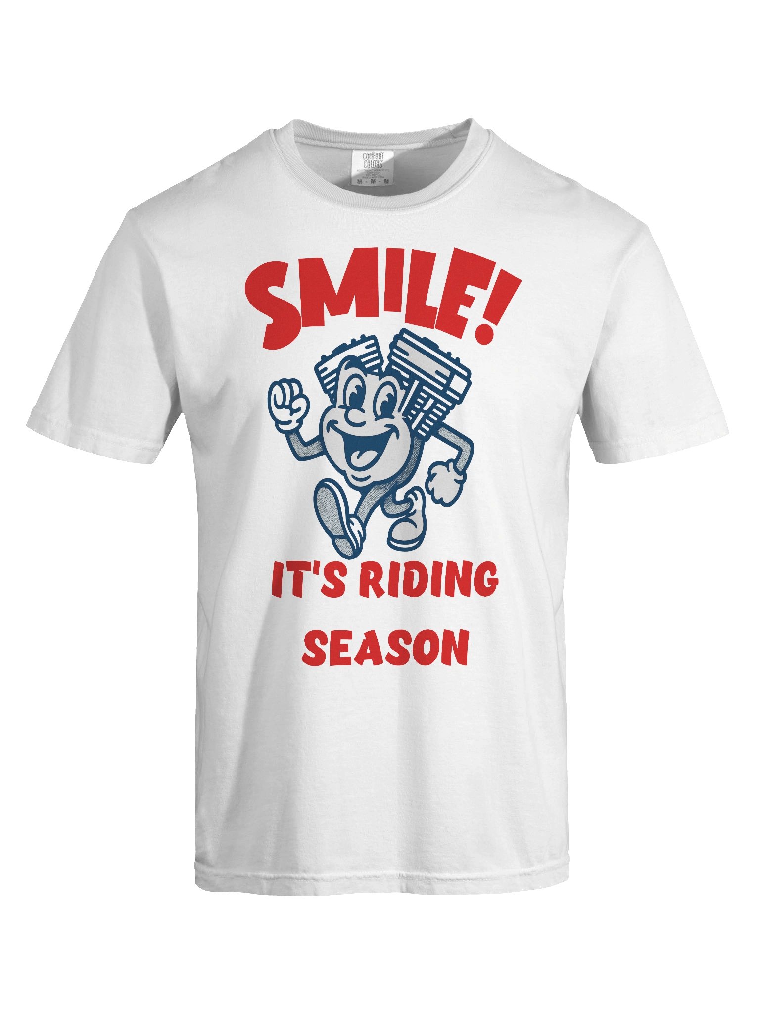 Throttle & Iron “Smile!” Tee — Riding Season Edition product image (7)