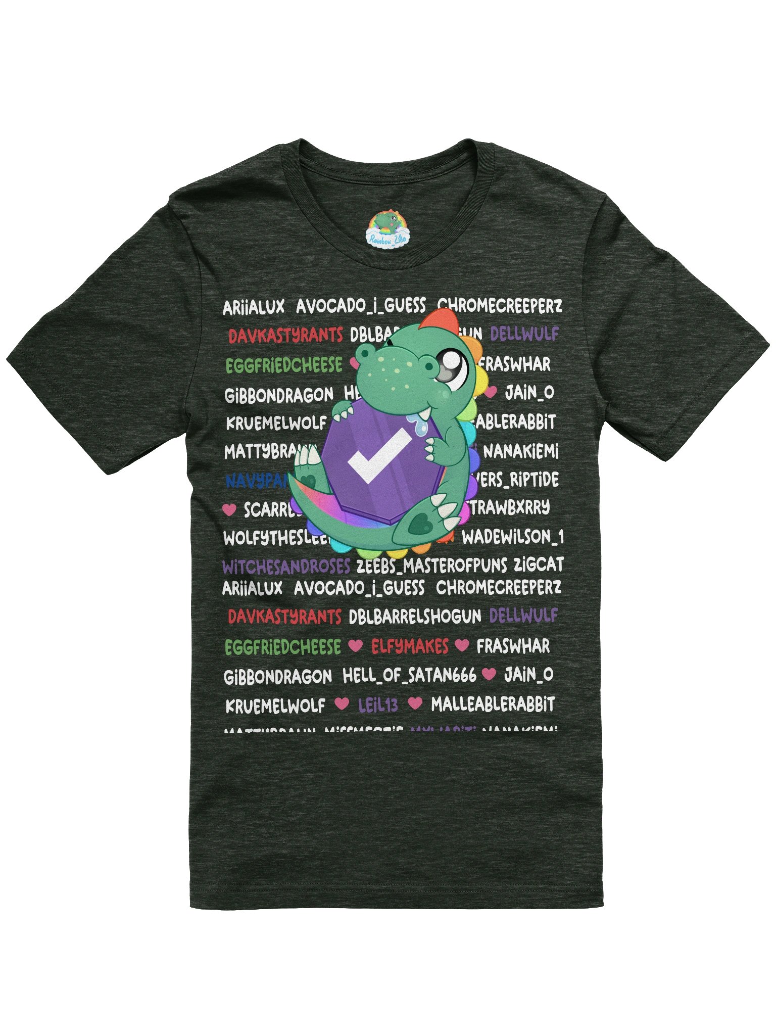 Zilla Partnered Tee [White Text Version] product image (1)