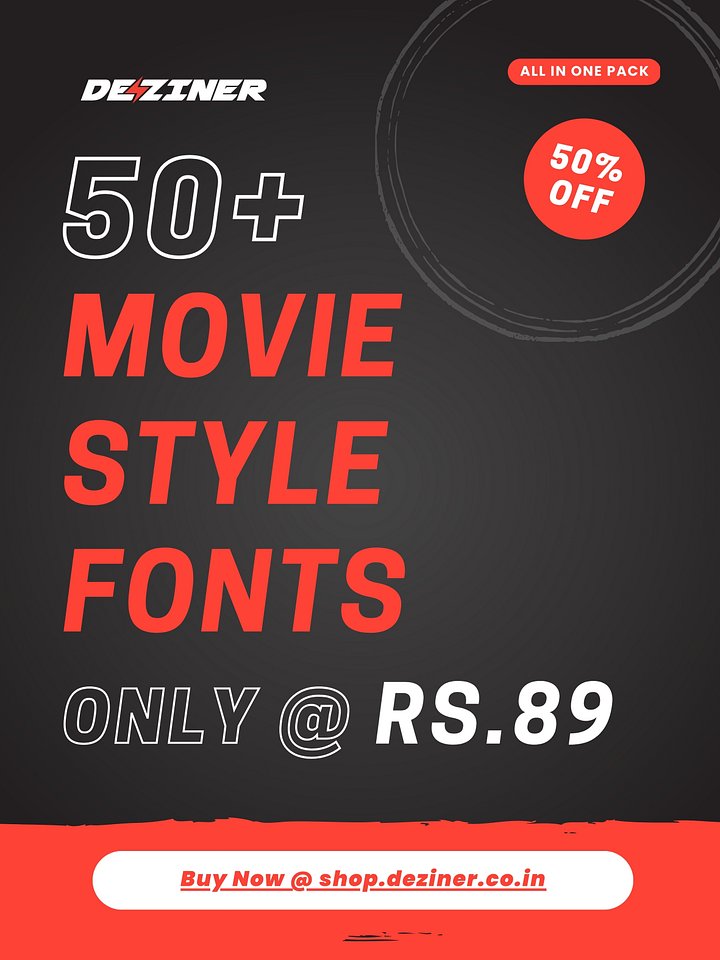 Movie Style Fonts product image (1)