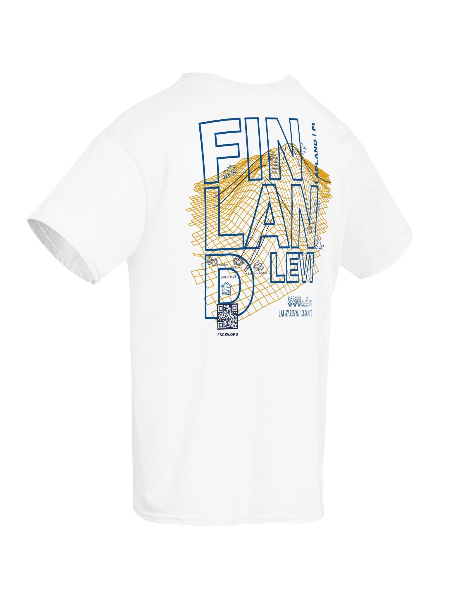 Finland / Levi Coordinates and Resort White (front and back) product image (5)
