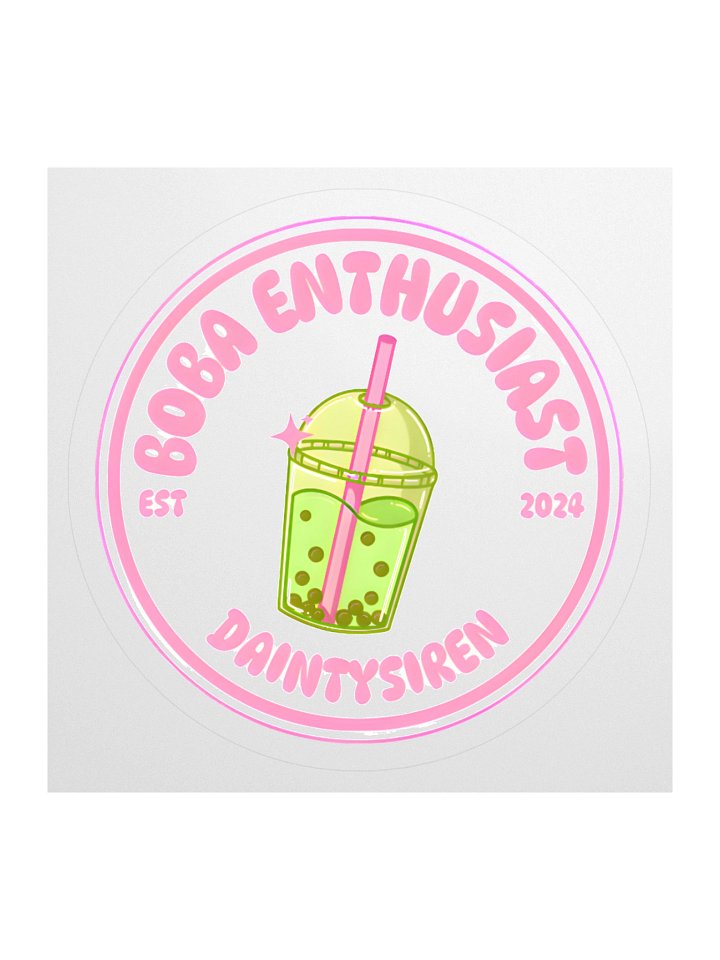 Boba Enthusiast Sticker product image (2)