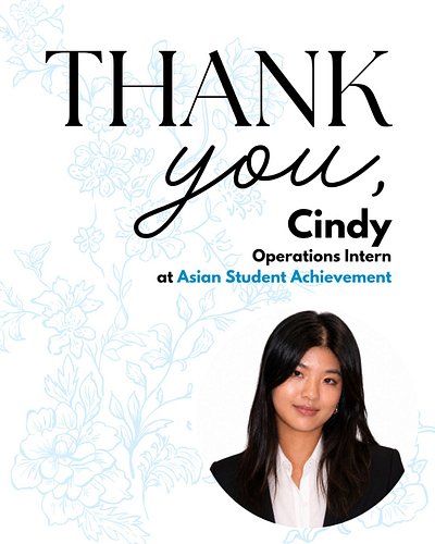 Cindy Zheng you will be missed! 💐

Thank you for all the work you have done for ASA! We wish you the best in your schooling a...