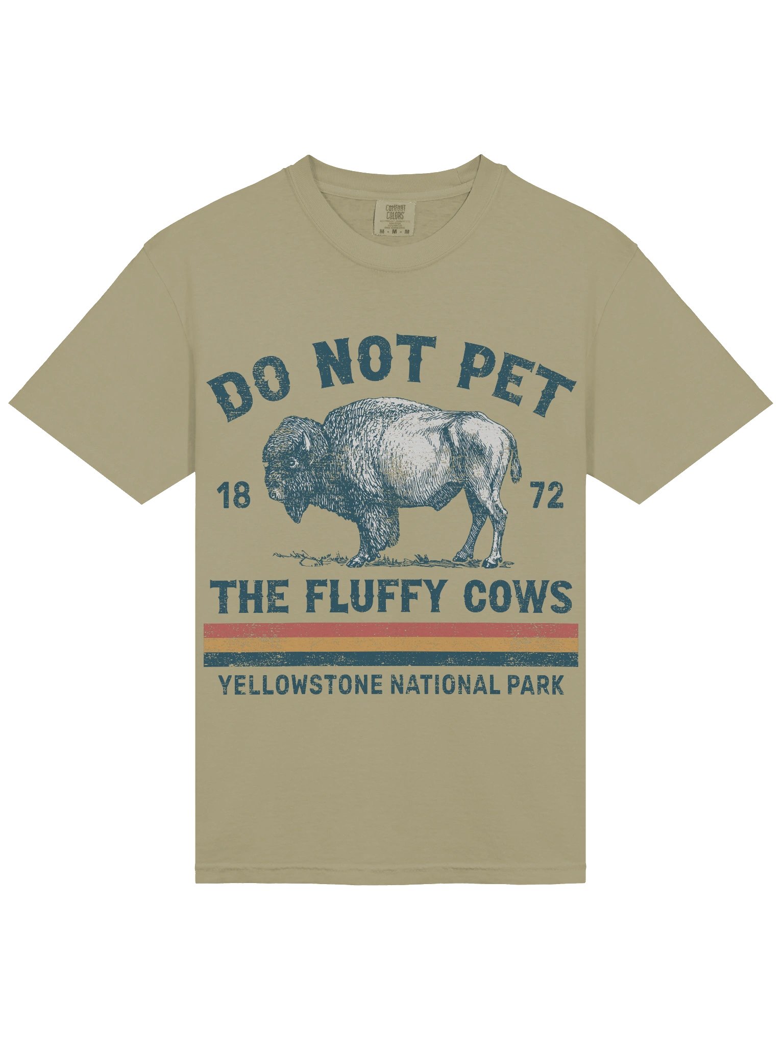 Yellowstone Bison Shirt – “Do Not Pet The Fluffy Cows” Funny Vintage National Park Tee product image (7)