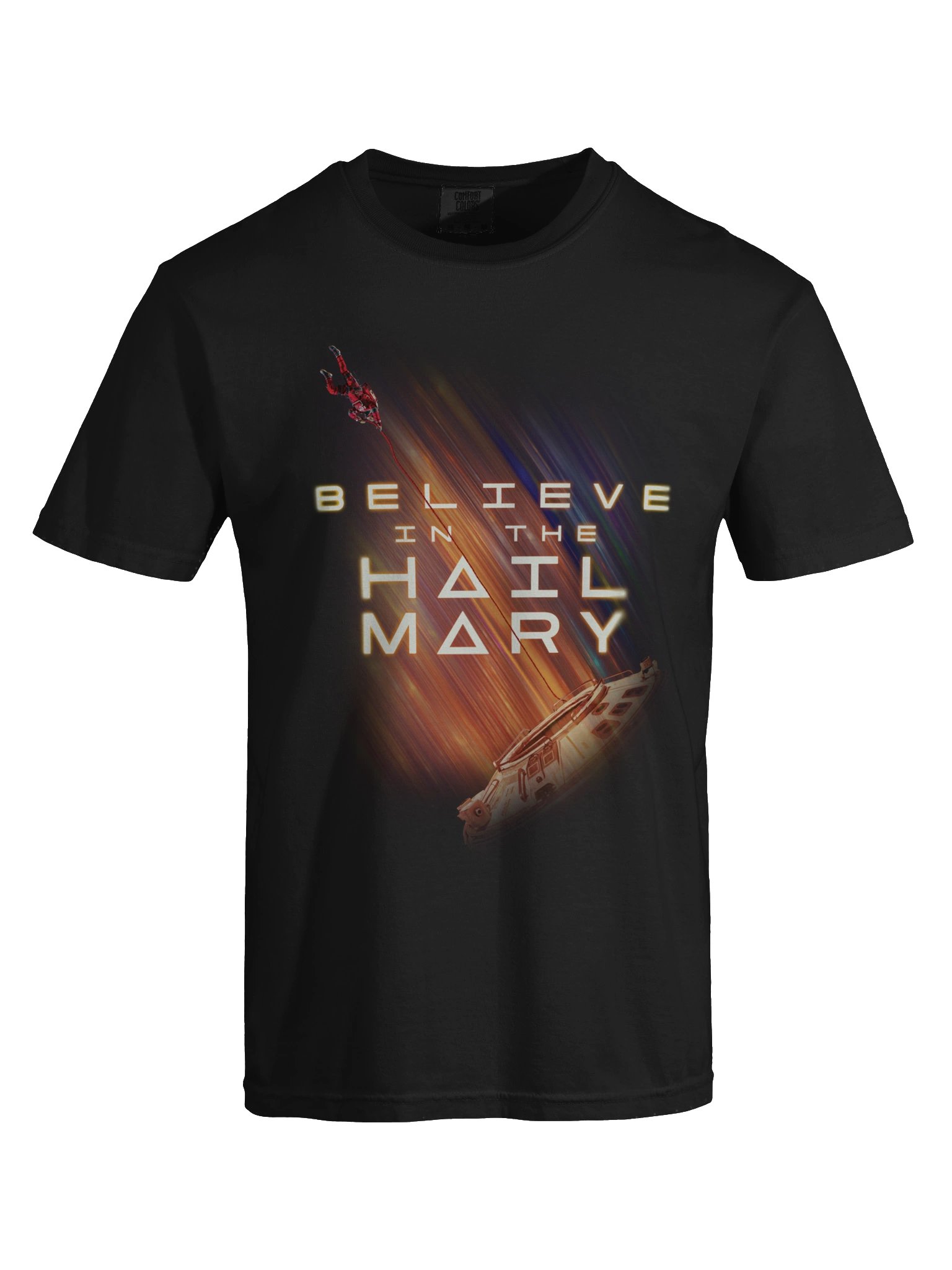 Believe in the Hail Mary Shirt | Sci-Fi Space Graphic Tee | Comfort Colors® T-Shirt product image (8)
