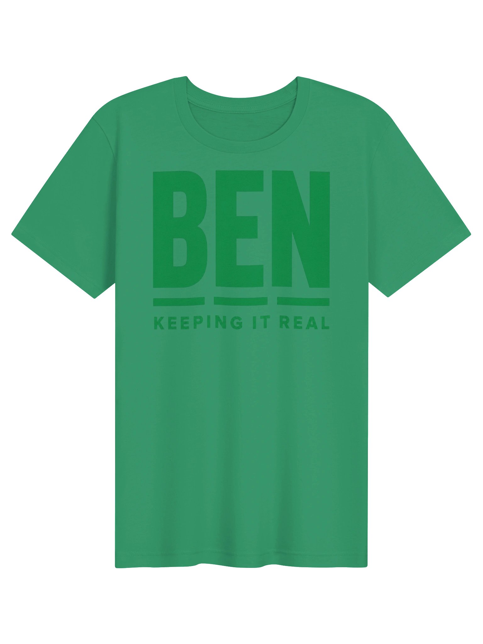 BEN “Keeping It Real” Green T-Shirt product image (1)