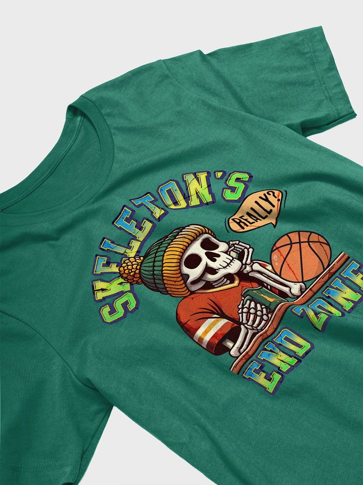 Skeletons End Zone Basketball Iconic Supersoft Tee product image (2)