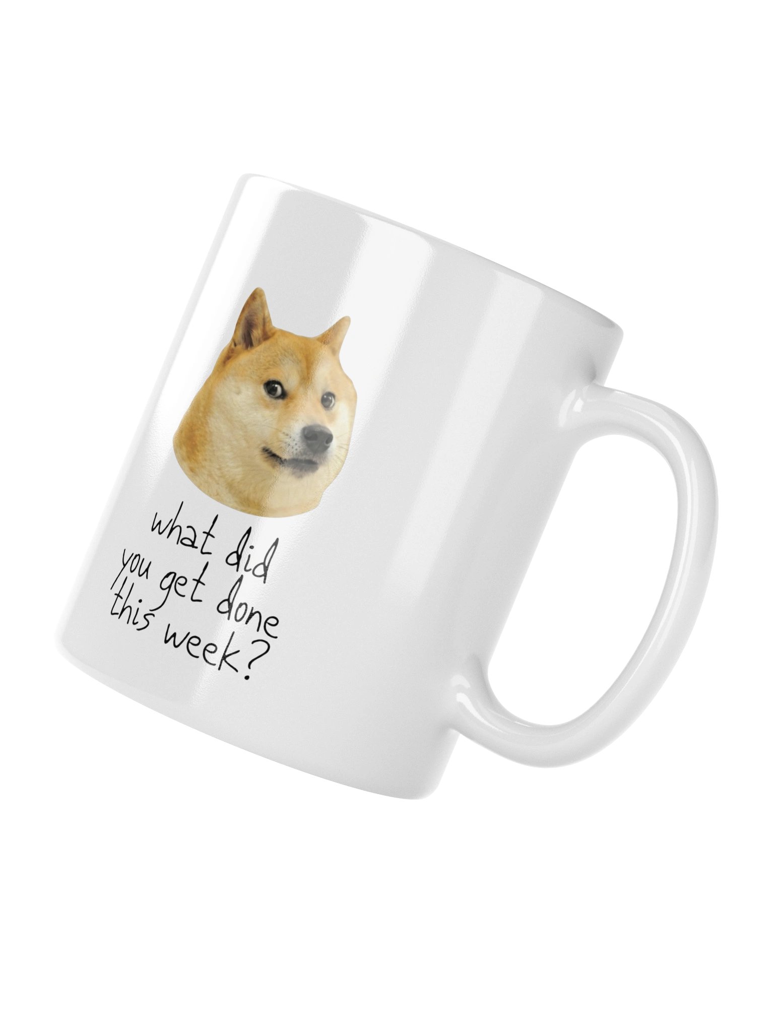 What Did You Get Done This Week Doge Mug – Funny Office Meme Coffee Mug | 11oz Boss Gift product image (4)