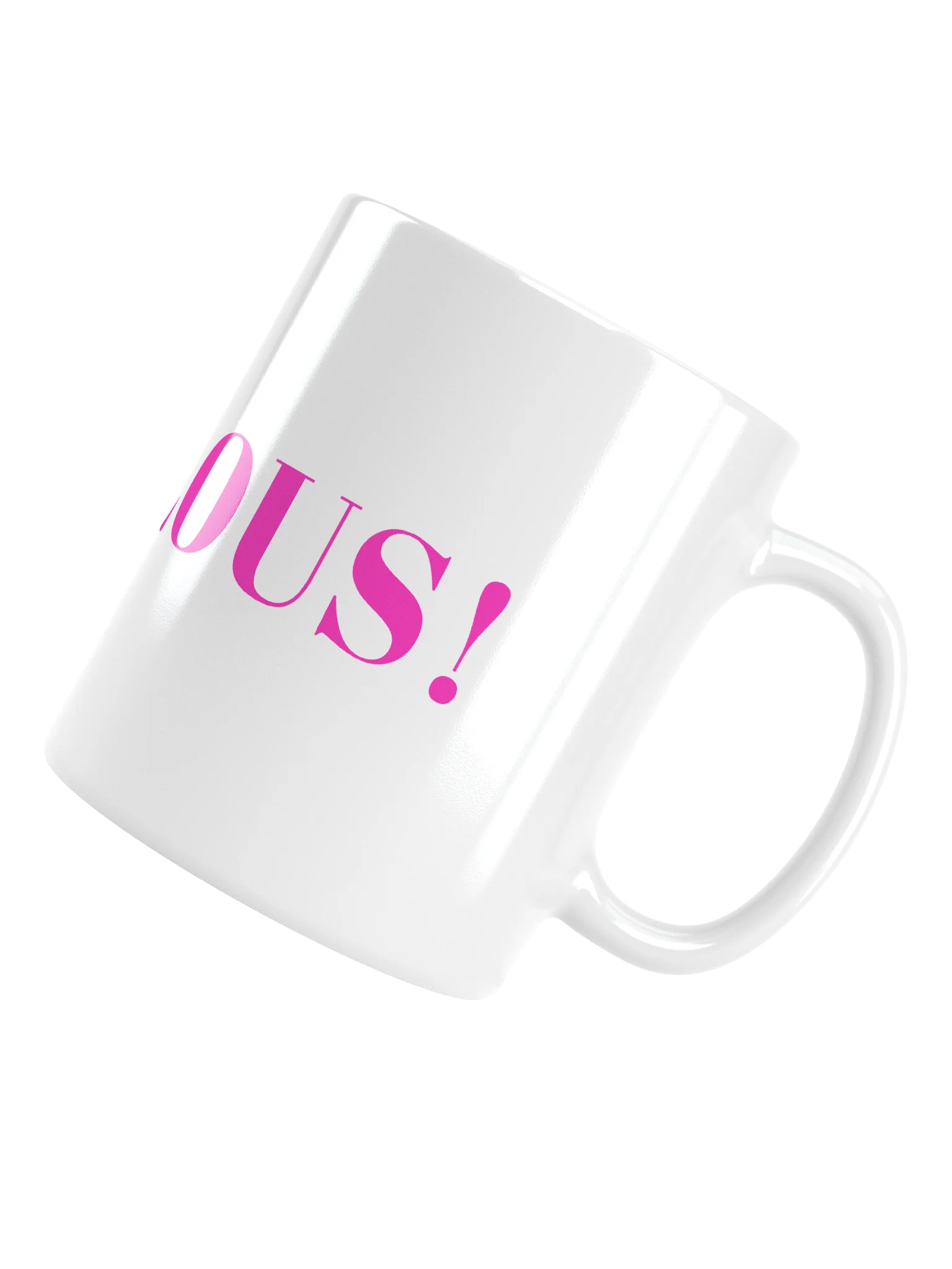 Fabulous! - White Mug with pink letters product image (3)
