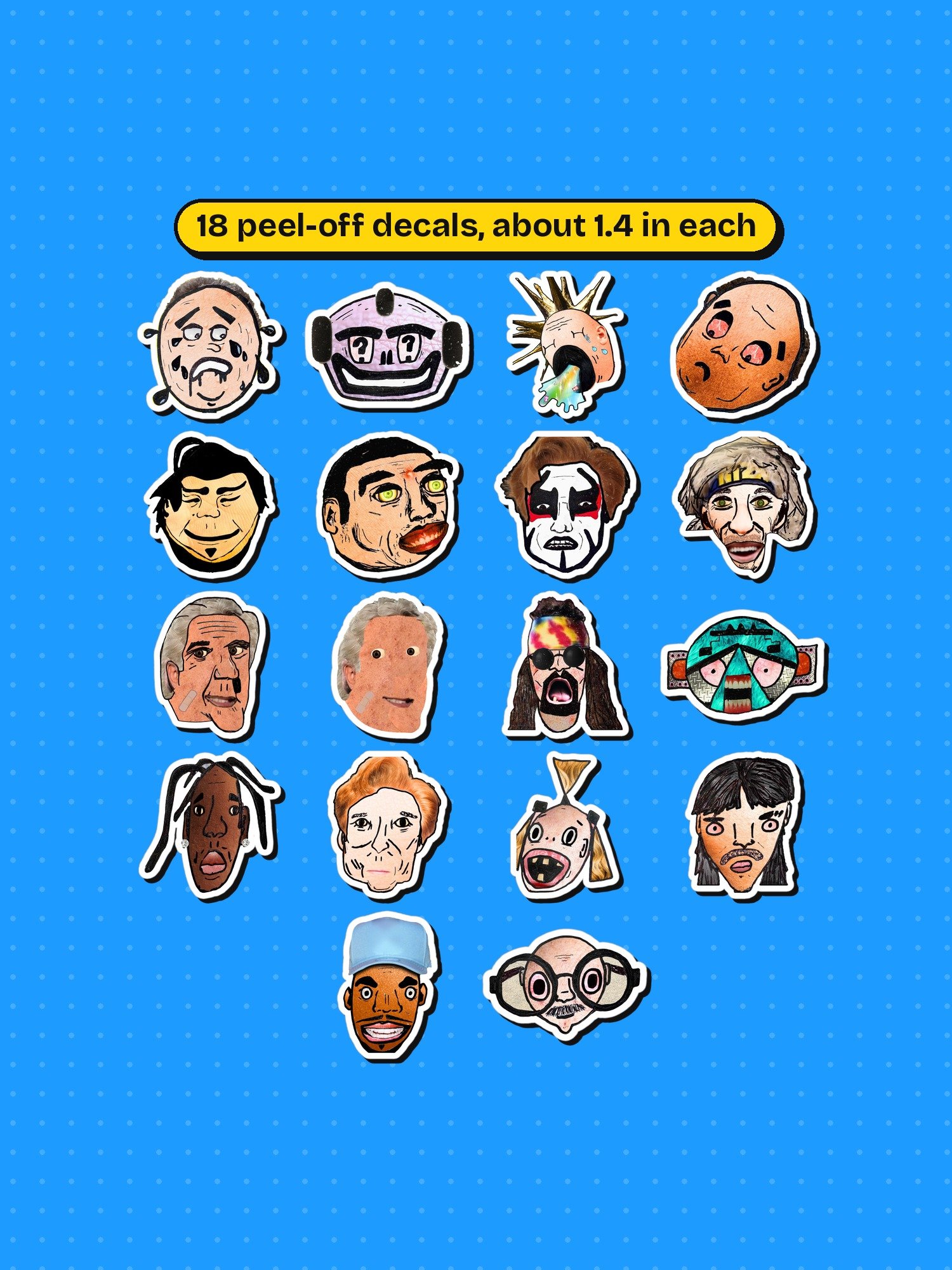 scarjars face decals: the whole cast product image (1)