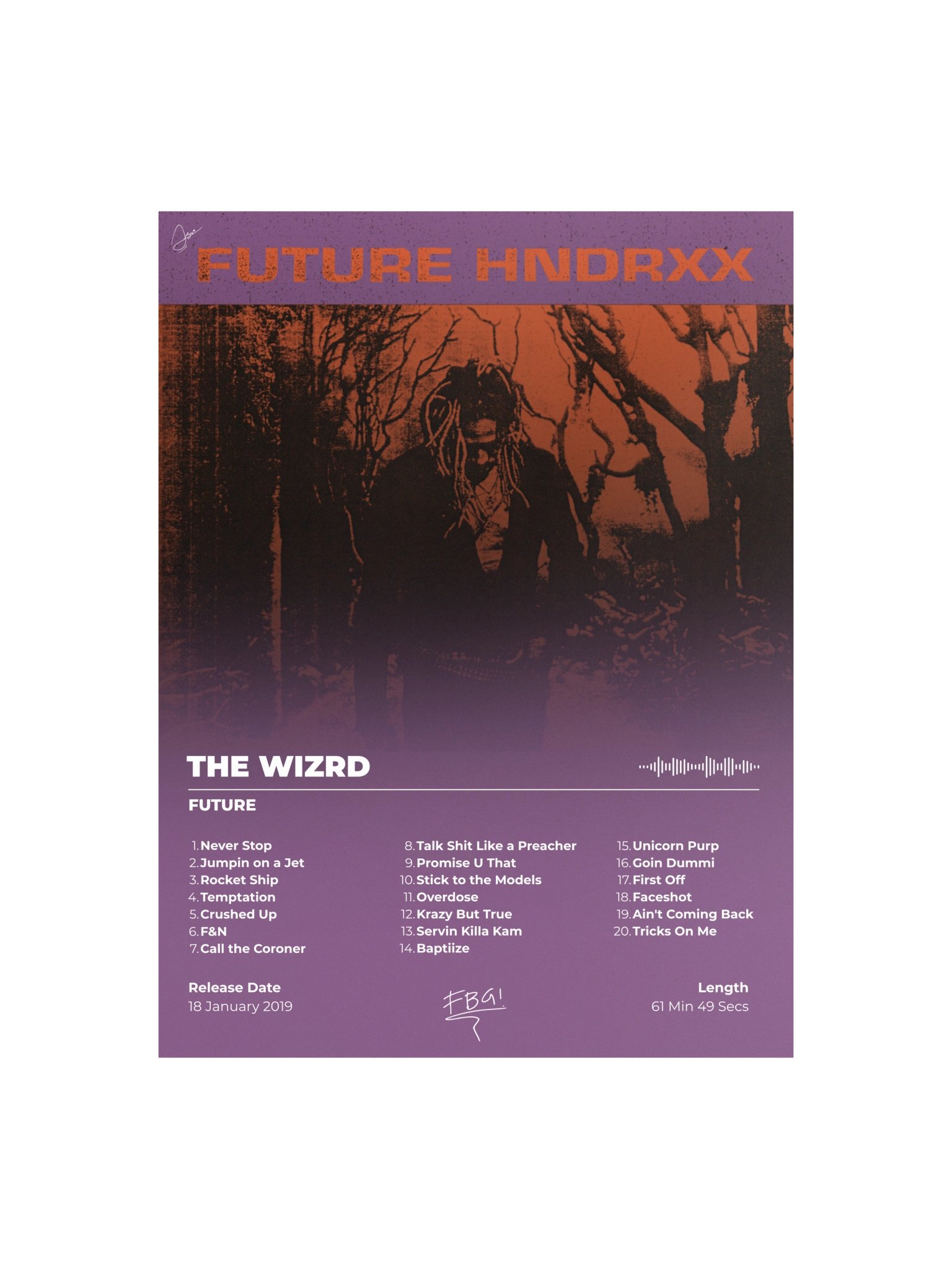 FUTURE HNDRXX Album Cover Poster product image (2)