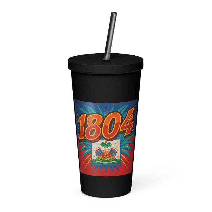 1804 Haitian Independence – Insulated Tumbler with Straw (20oz) product image (1)