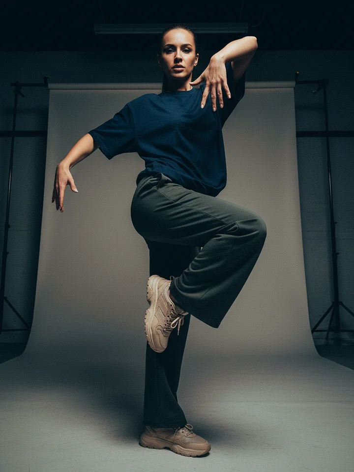 Teal Urban Comfort Wide-Leg Pants product image (1)