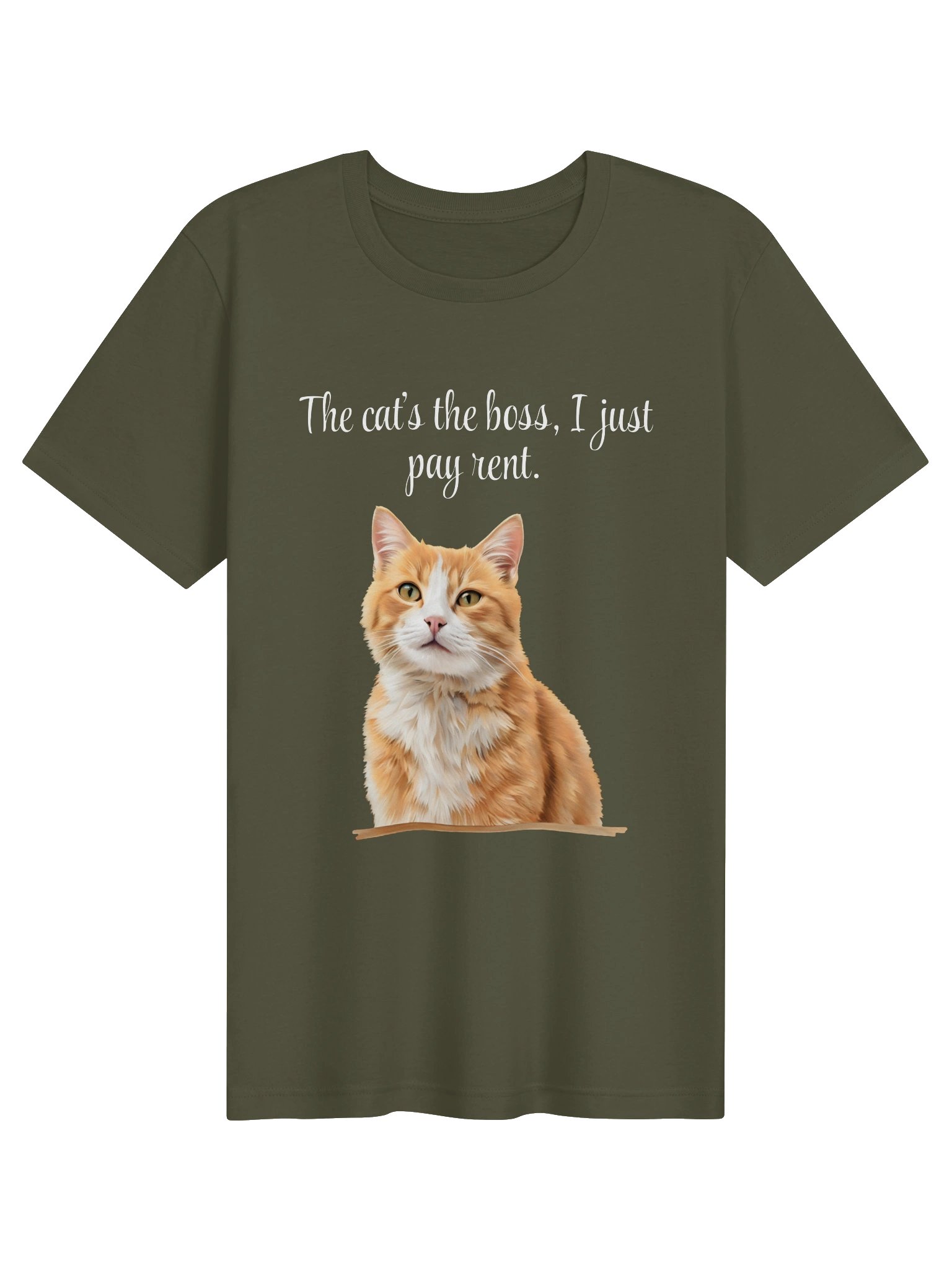 Custom "The Cat's The Boss" Photo T-Shirt product image (36)