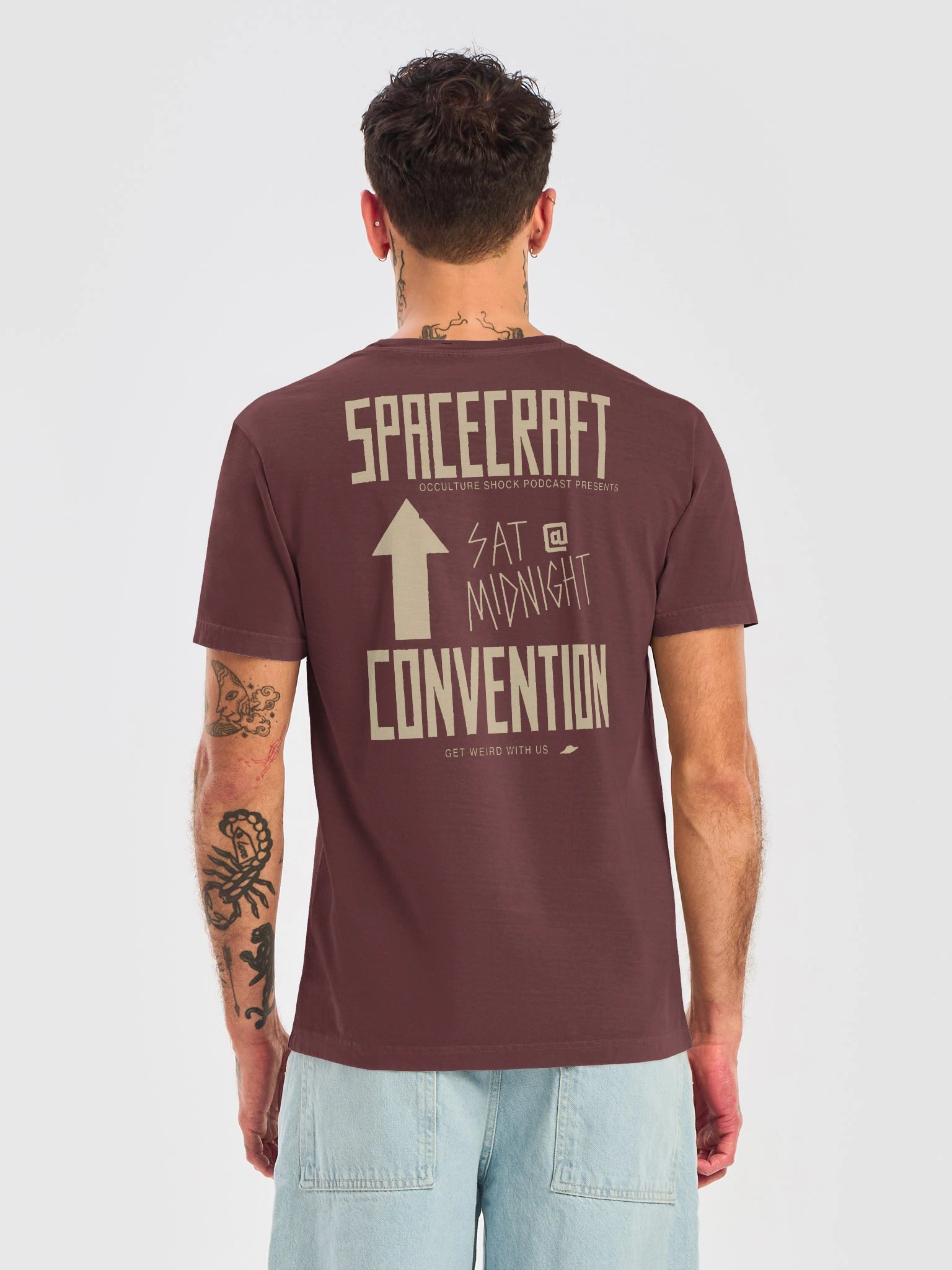 Spacecraft Convention Tee - Oxide Red & Antique Parchment product image (1)