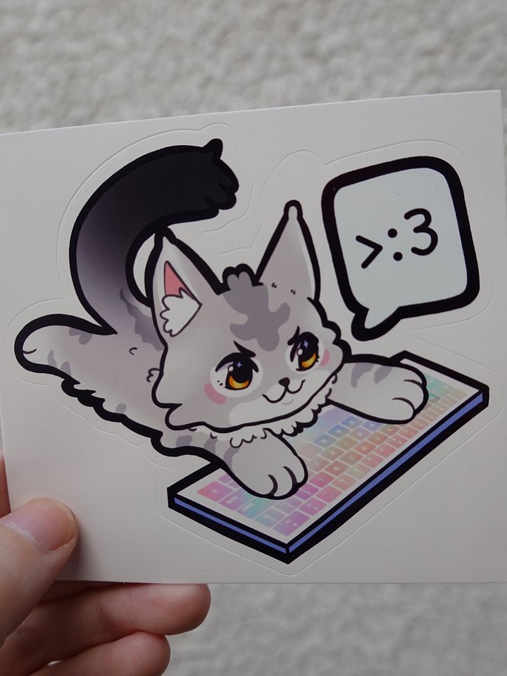 Typing Tommy Sticker product image (1)