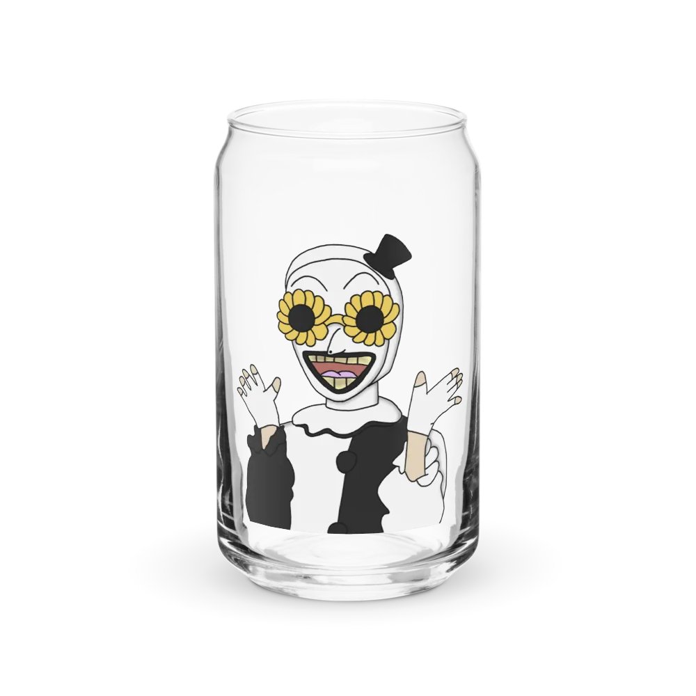 Art the clown drinking glass product image (1)