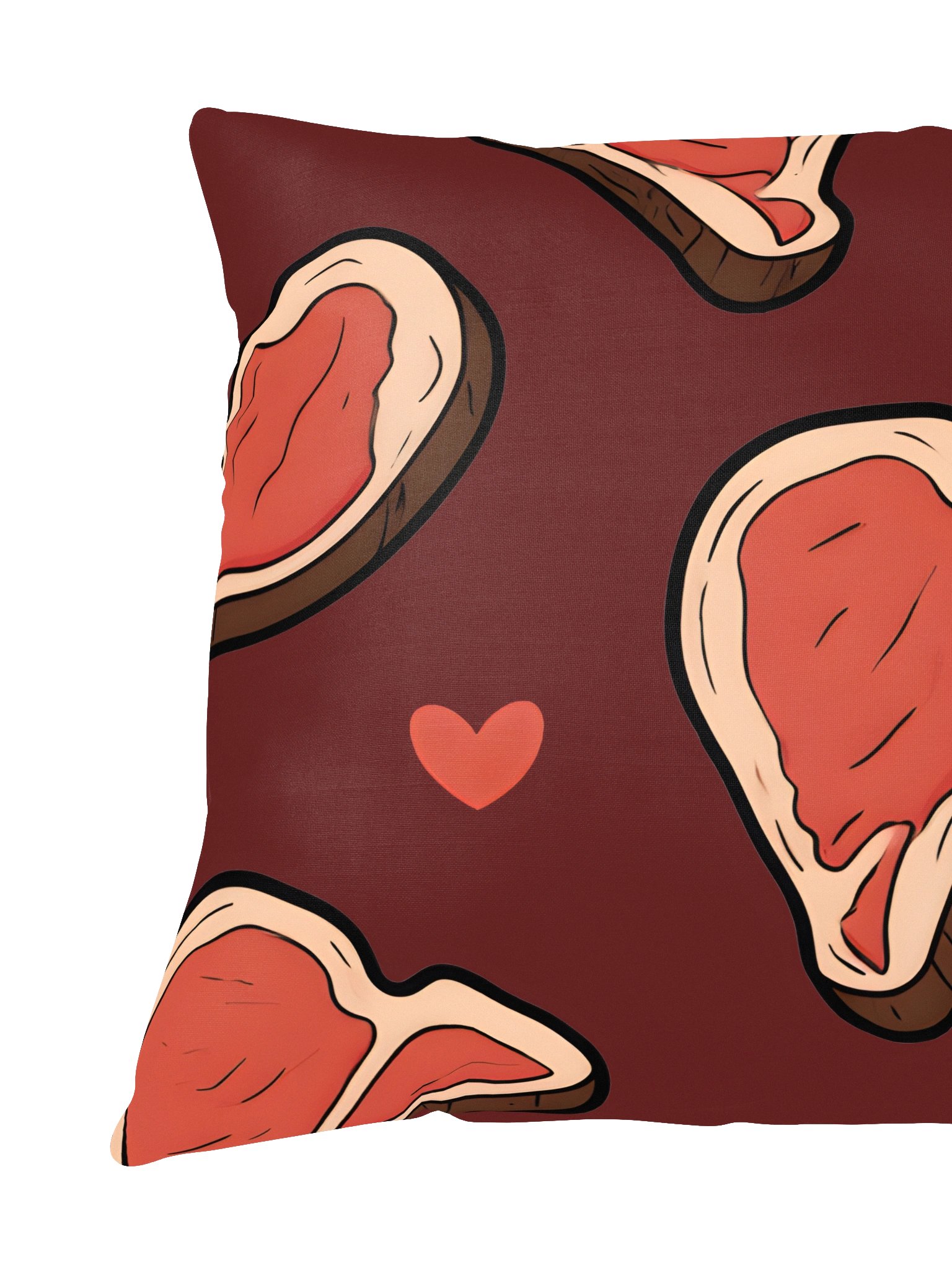 Steak & Hearts Throw Pillow product image (7)
