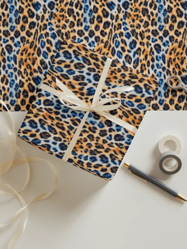 Blue Brown Leopard Paper Sheets product image (4)