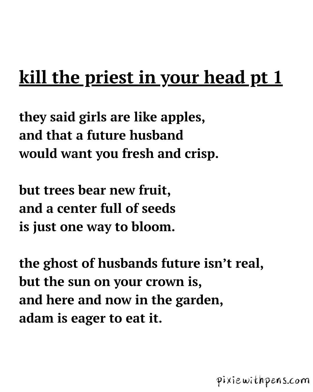 'kill the priest in your head' original painting from 'poetry f*cks' product image (4)