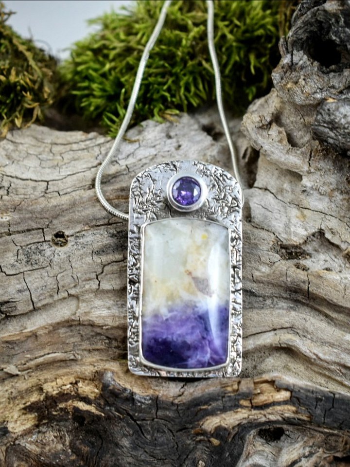 Purple Opal Pendant in Sterling Silver product image (2)