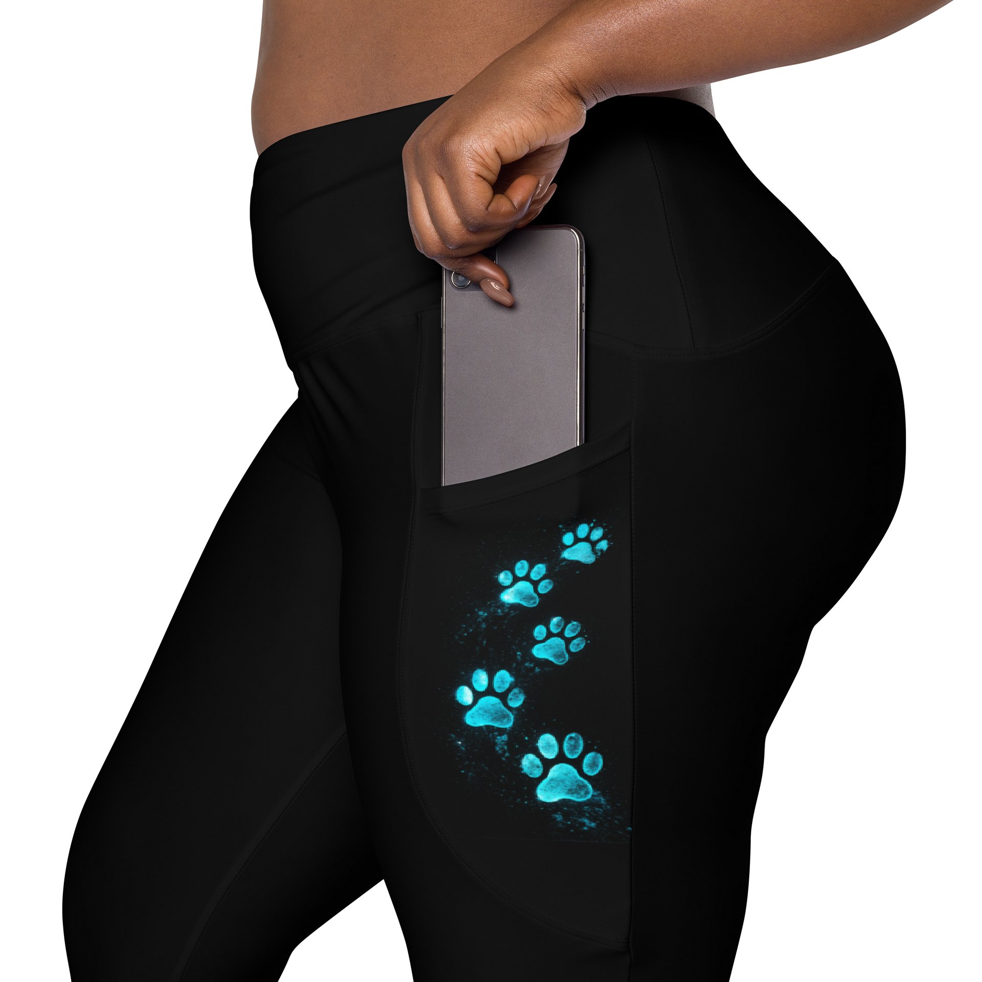 • AKC // Paw Print | Arkfall Kitty Collective Crossover Leggings with Pockets product image (7)