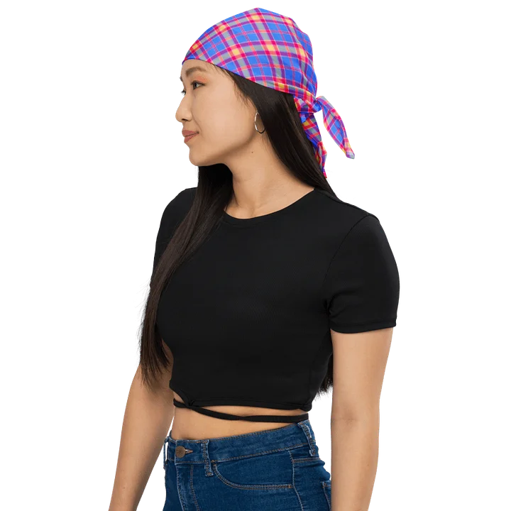 Bright Blue and Hot Pink Bandana product image (1)