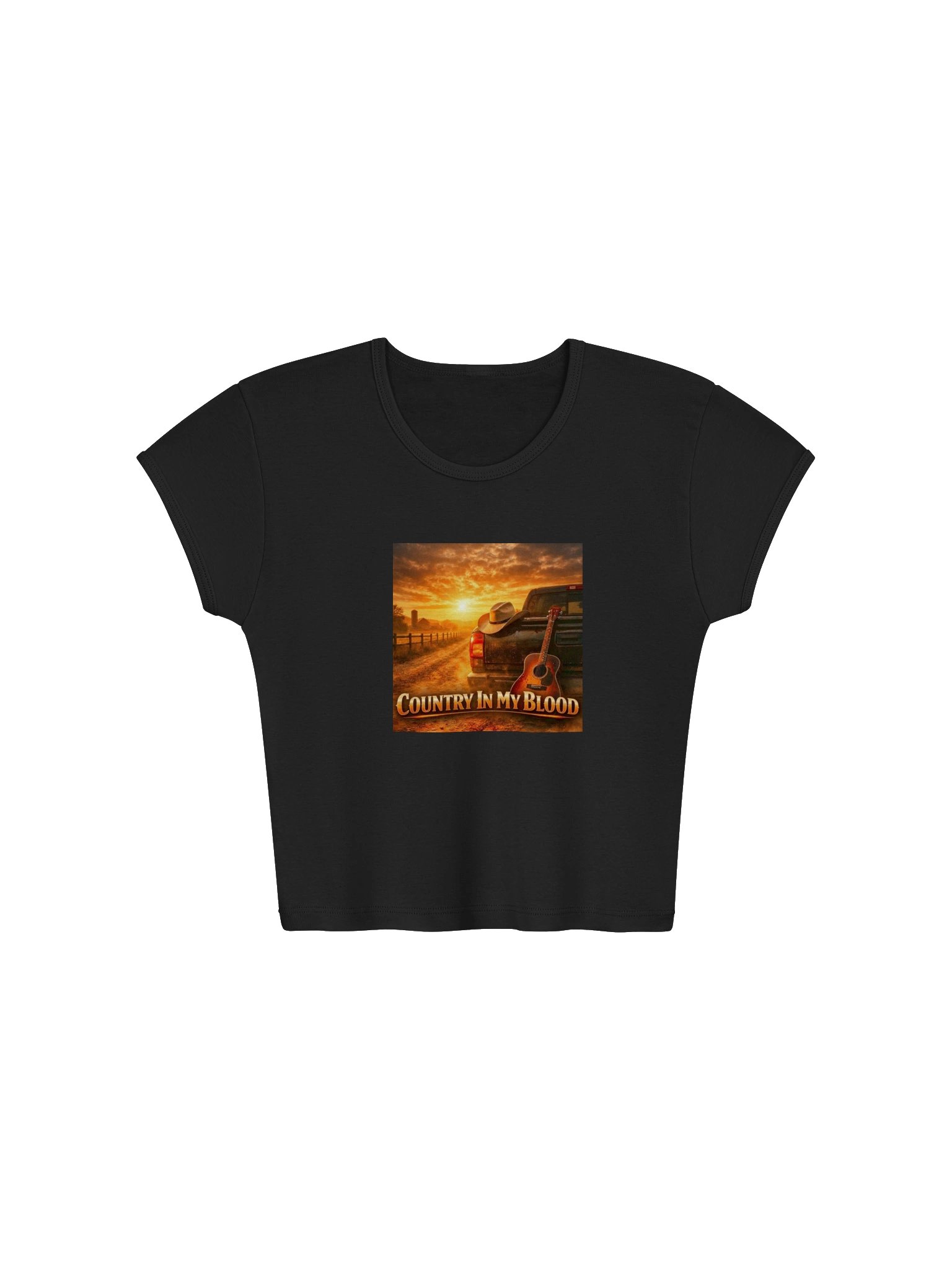Country in My Blood Crop Tee product image (1)