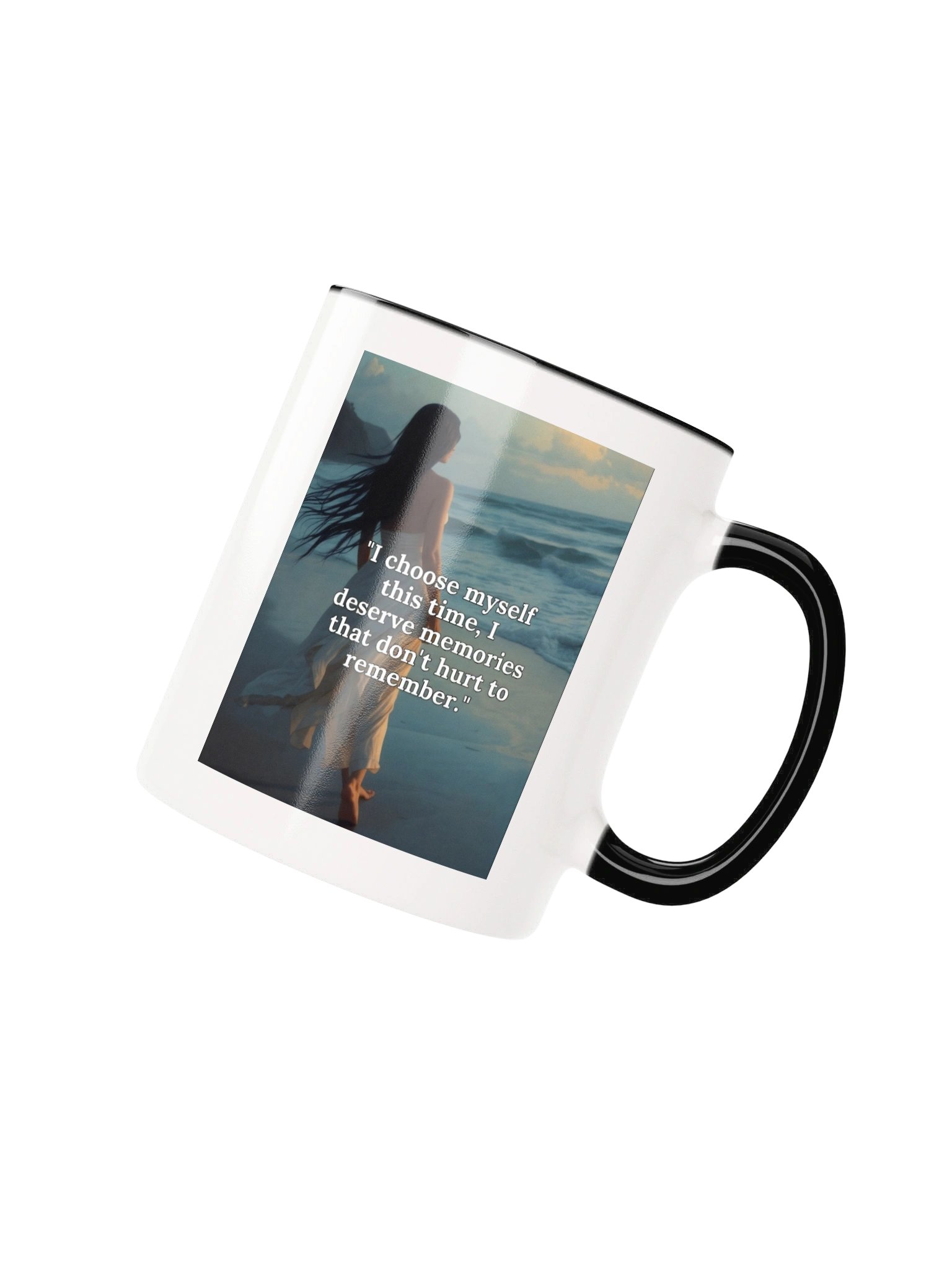 Mind Matter- I Choose Myself Beach Quote- Multi Colored Mug product image (21)