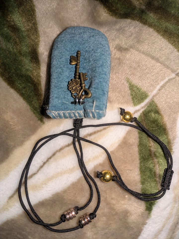 Key to the Sea Adjustable Pouch Necklace product image (2)