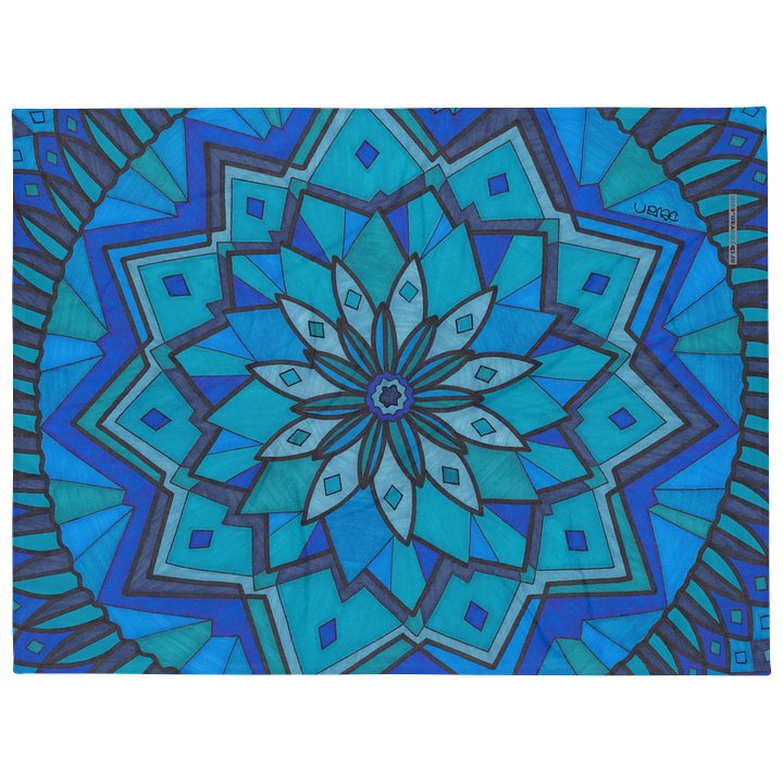 Blue Mandala Blanket product image (2)