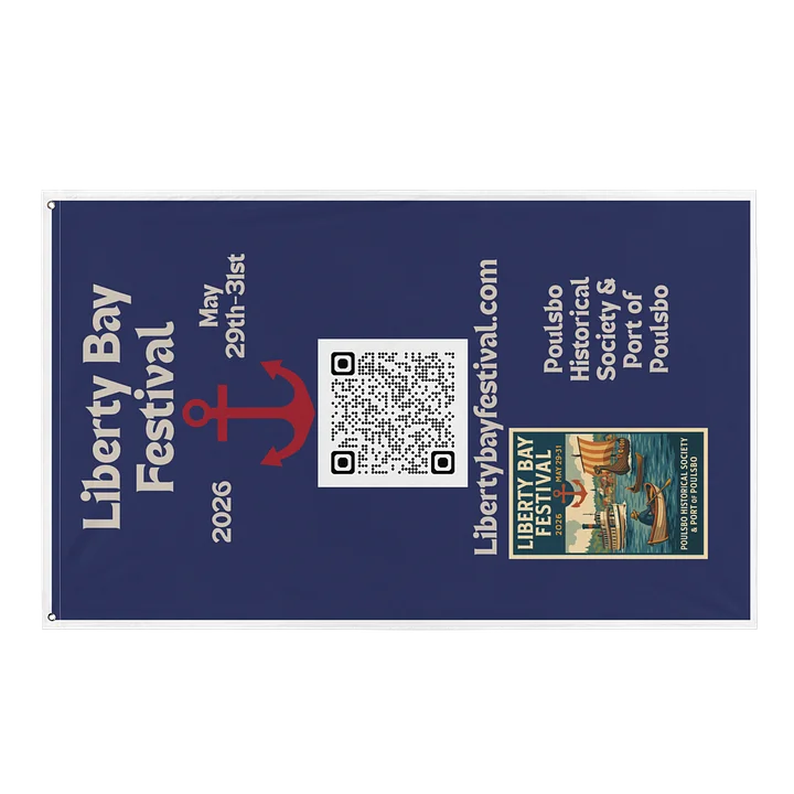 Poulsbo Historical Society Flag product image (1)