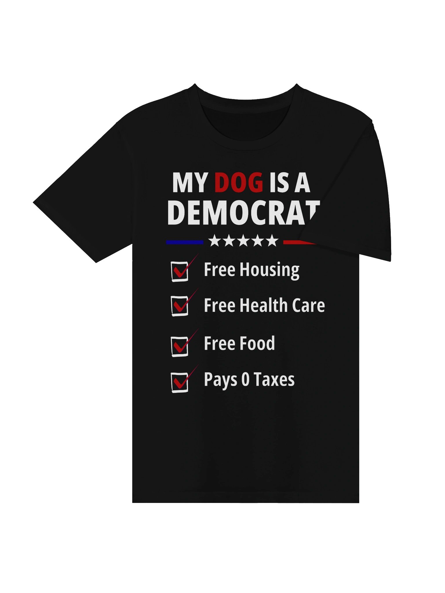 My Dog Is a Democrat – Funny Dog Owner T-Shirt product image (20)