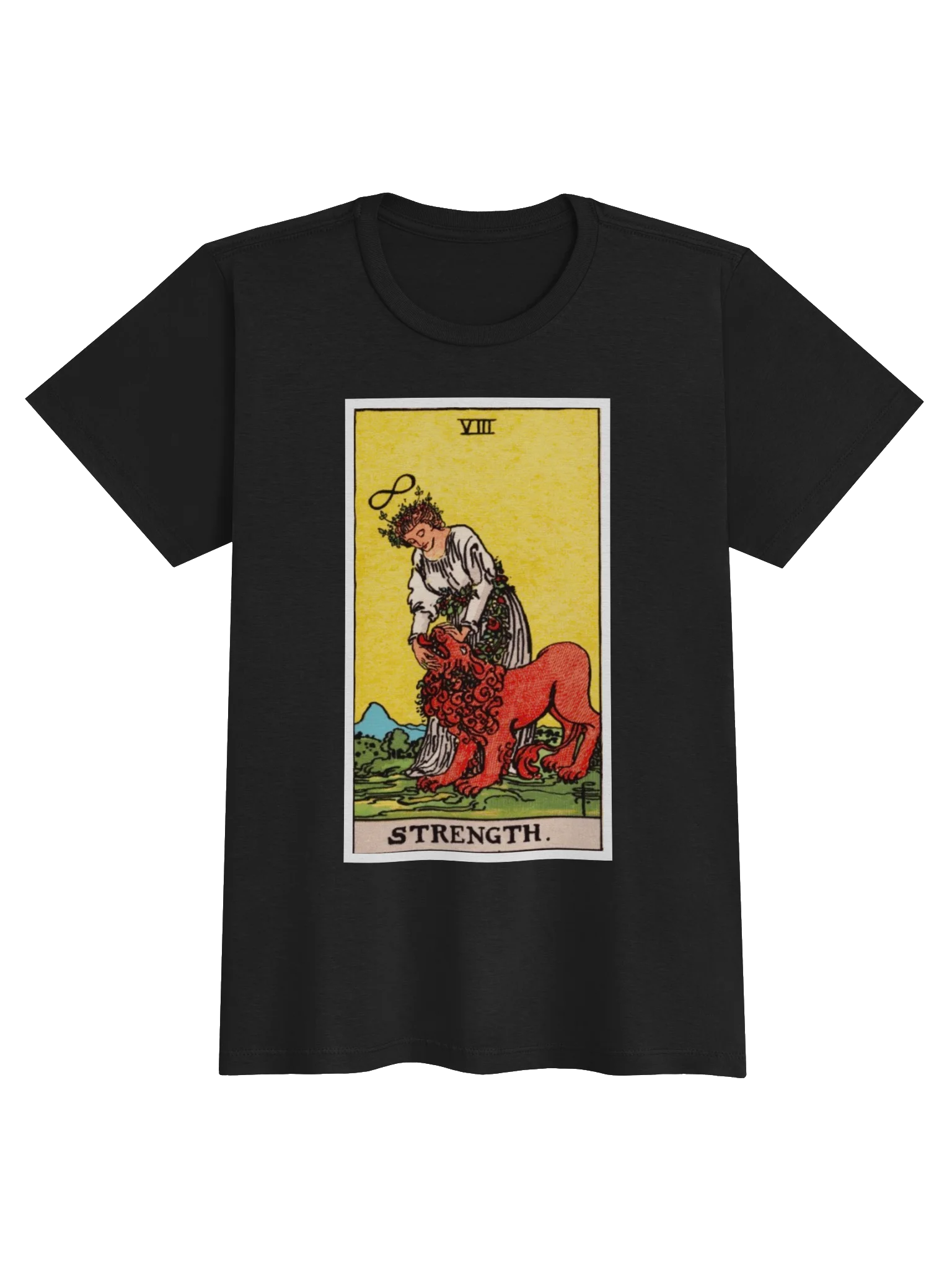 Strength Tarot Woman and Lion Tee product image (3)