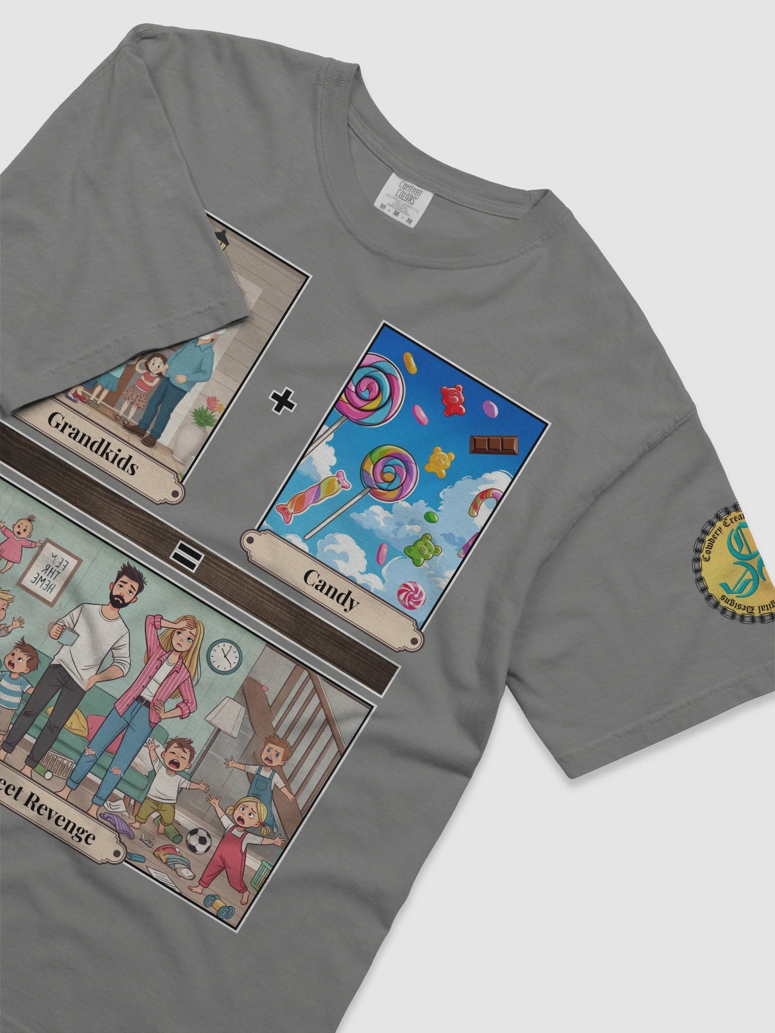 Grandkids + Candy = Sweet Revenge (Both) Comfort Colors Garment-Dyed Heavyweight T-Shirt Colors (3) product image (35)