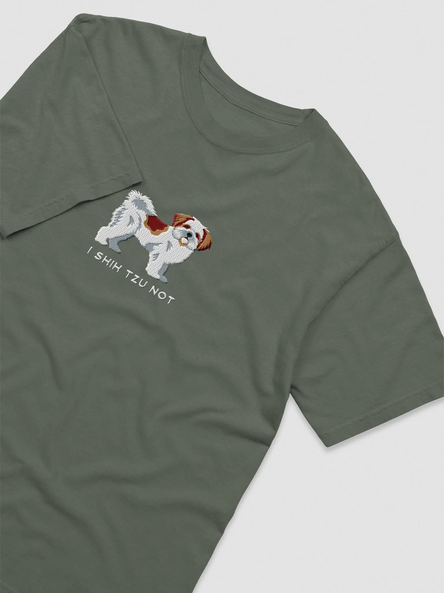 I Shih Tzu Not T-Shirt(Embroidered) of a Shih Tzu product image (6)