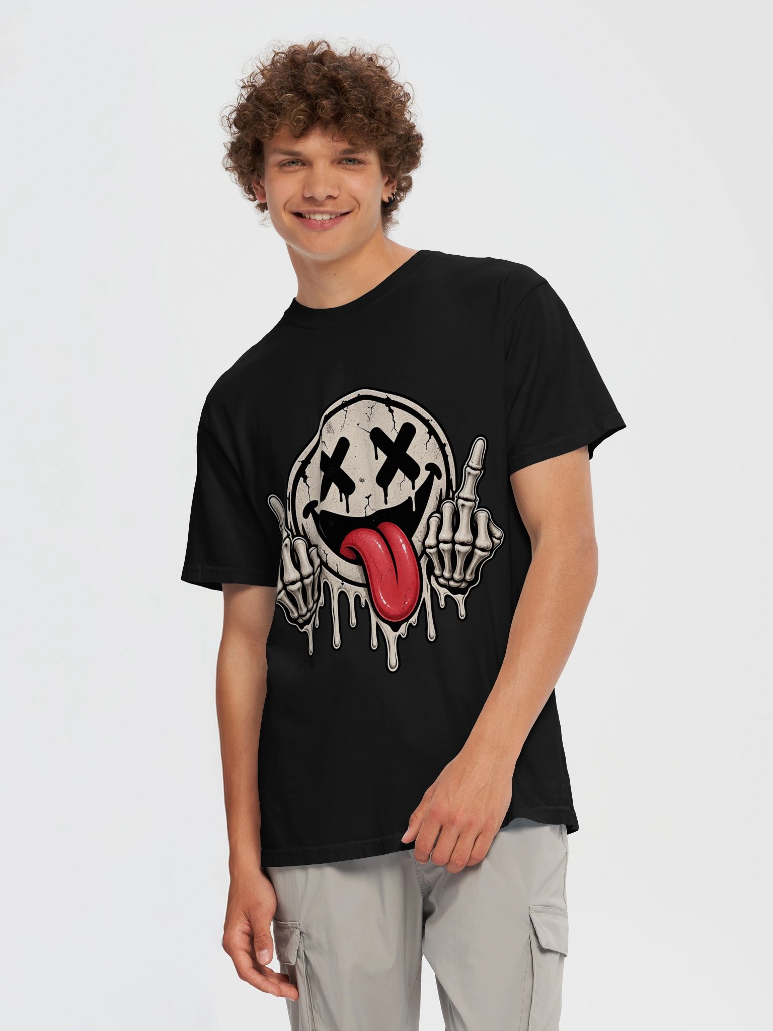 Dead Inside, Still Smiling — Rebel Smiley T-Shirt product image (111)