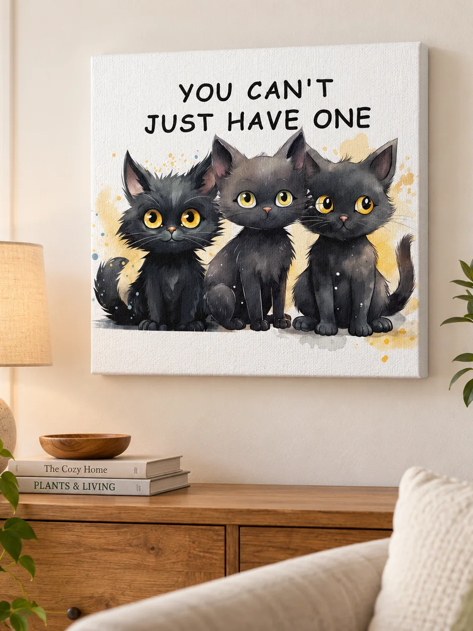 You Can’t Just Have One Cat Canvas product image (7)