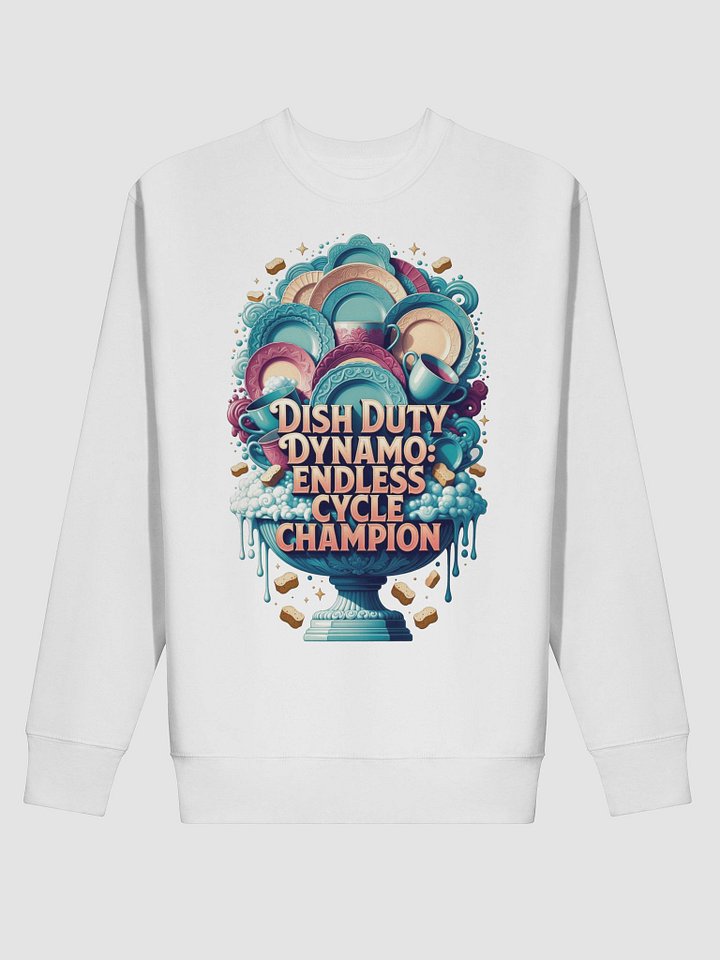 Dish Duty Dynamo Sweatshirt, Endless Cycle Champion Pullover, Funny Mom Gift product image (2)